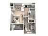 SITE Layton Apartments One Bedroom One Bathroom Floor Plan